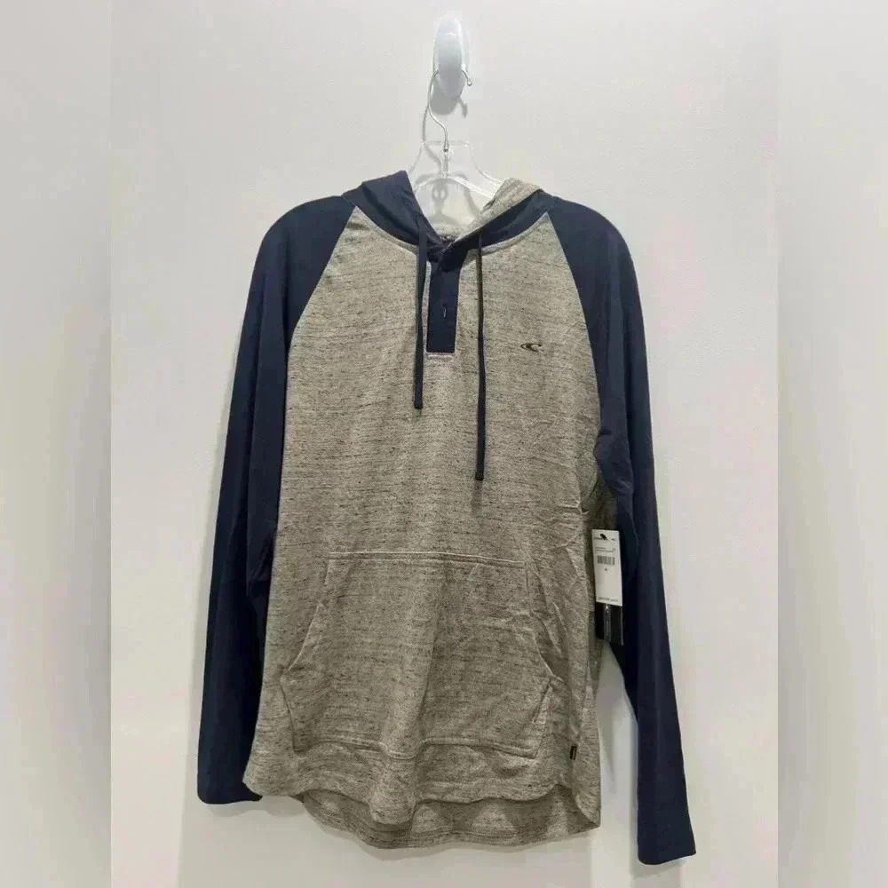 O'Neill Men's Medium Gray Zip Pullover Hoodie Sweatshirt​​